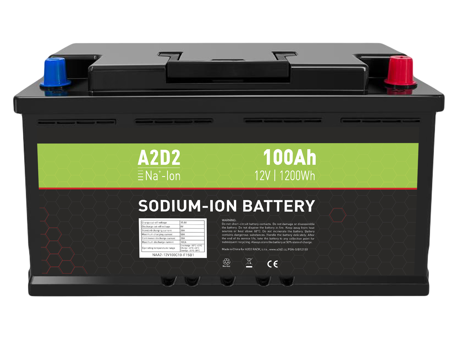 A2D2 baterie LiFePO4 12V 100Ah F15